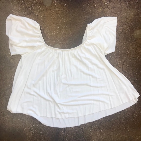 Ecote Urban Outfitters off the shoulder white top - Picture 2 of 4